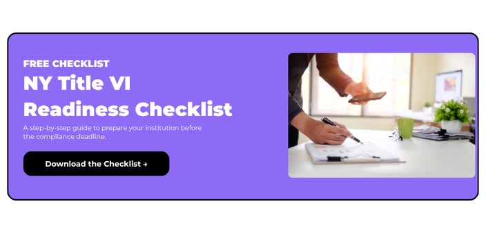 Download the Title VI Readiness Checklist
