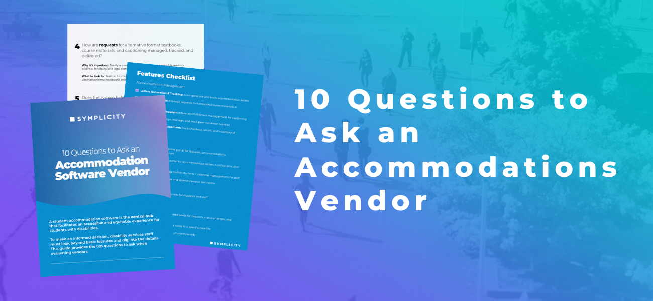 10 Questions to Ask an Accommodations Vendor
