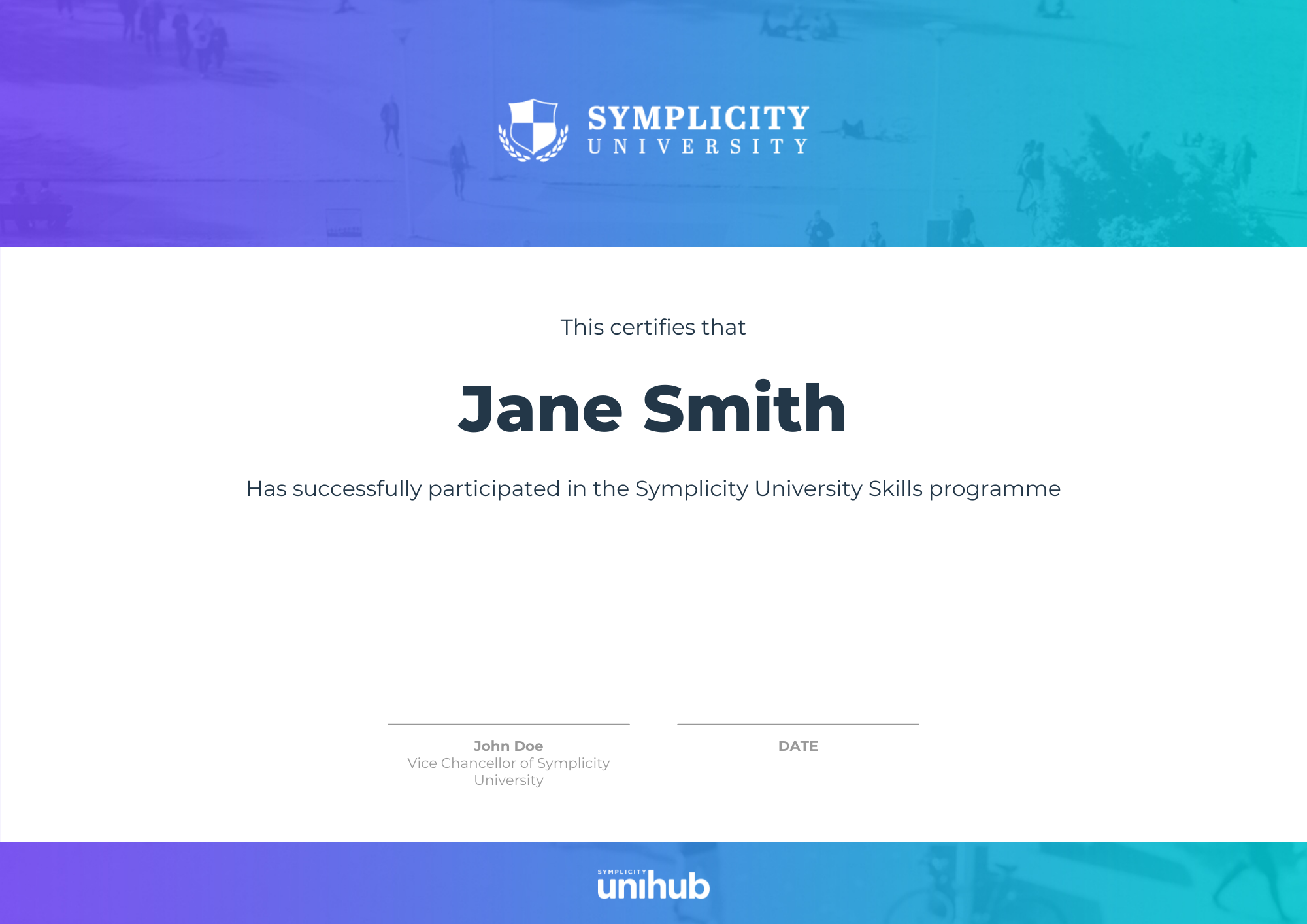 Copy of UniHub Skills Webinar - Certificate 1
